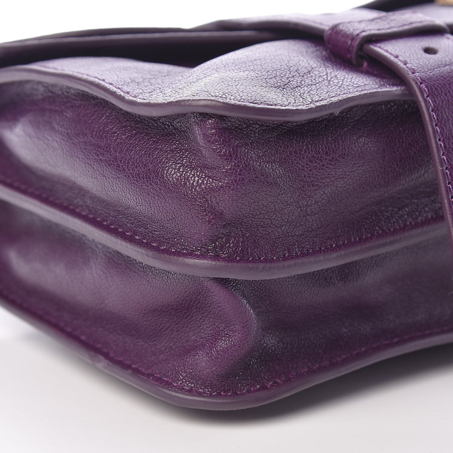 Lambskin PS1 Pochette Clutch Grape Jam