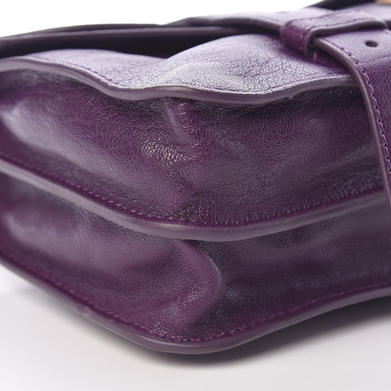 Proenza Schouler Lambskin PS1 Pochette Clutch Grape Jam 9 of 12