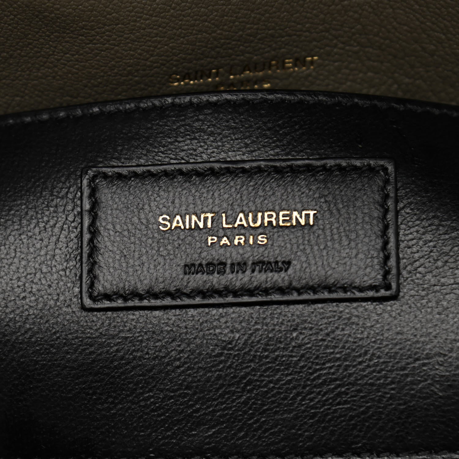 Saint Laurent Sheepskin Matelasse Chevron Monogram Medium College Bag Seaweed 6 of 10