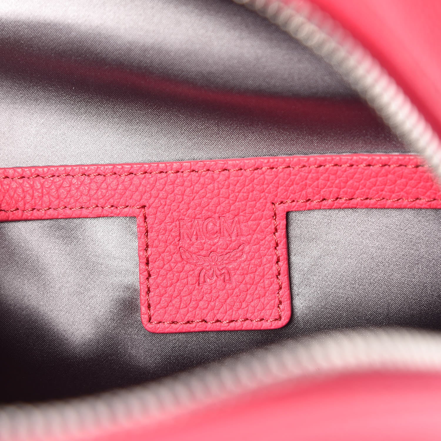 MCM Calfskin Neon Studded Stark Backpack Love Potion 8 of 8