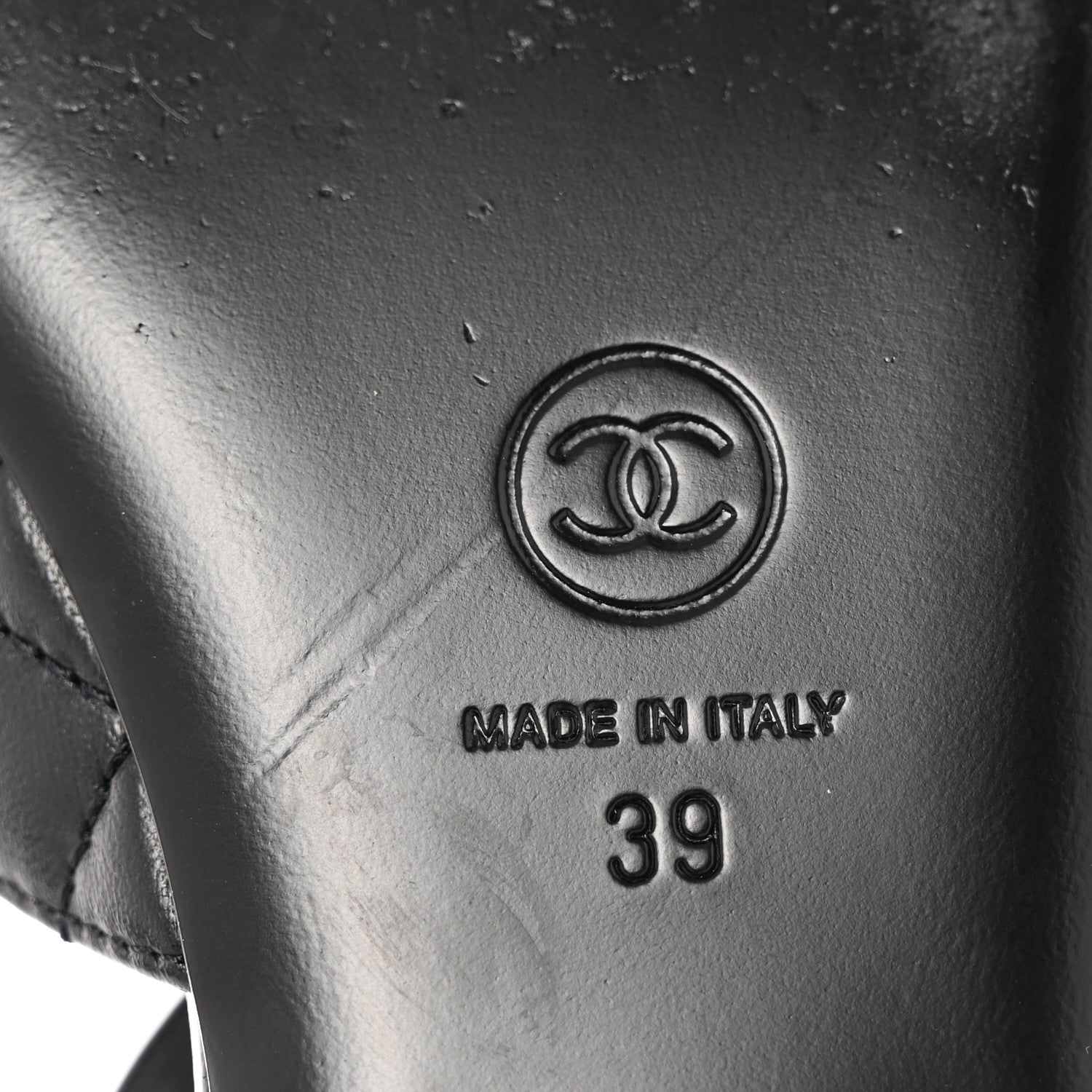 Chanel Patent Lambskin Quilted Cap Toe Ballerina Flats 39 Black 10 of 11