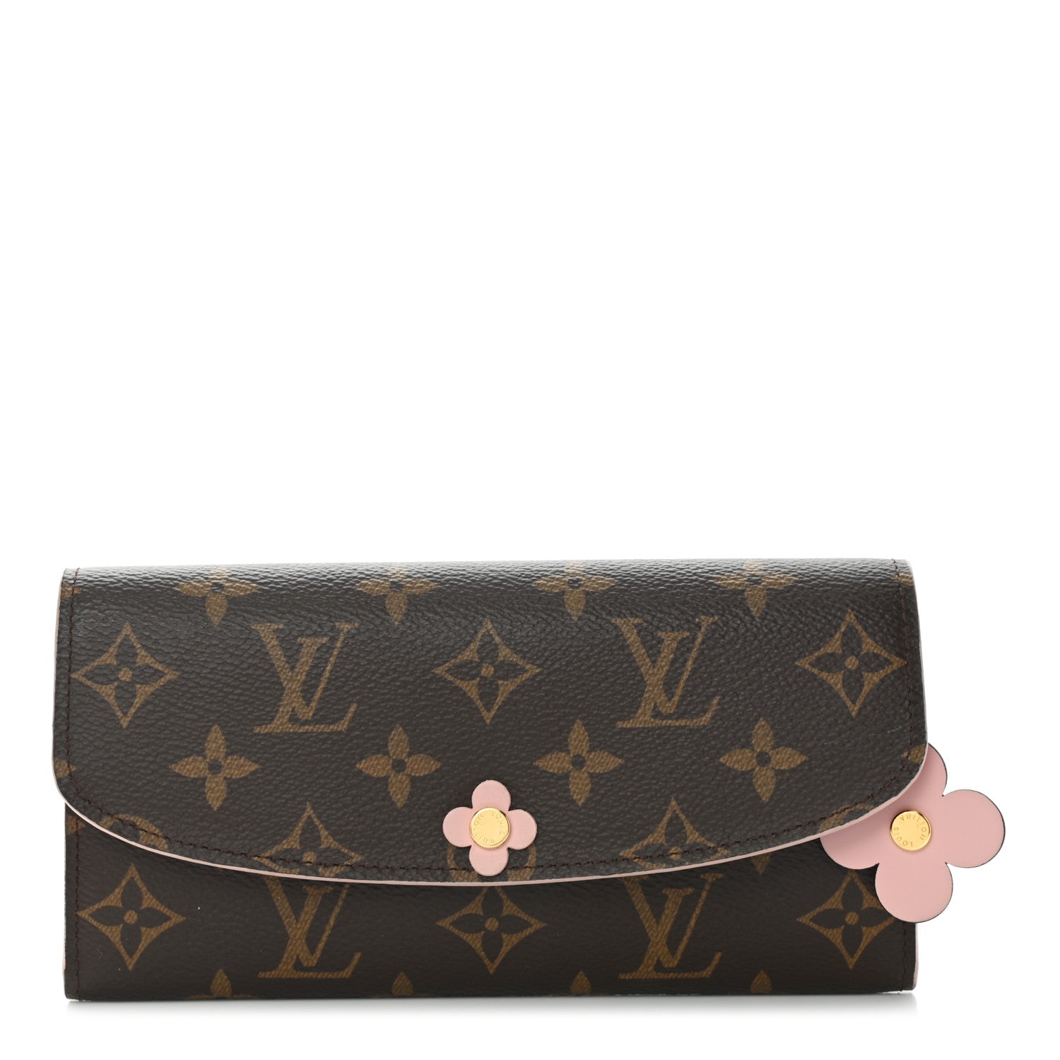 Louis Vuitton Monogram Bloom Flower Emilie Wallet Fuchsia 1 of 9