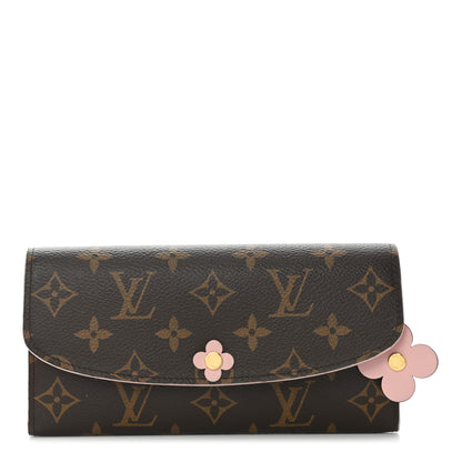 Louis Vuitton Monogram Bloom Flower Emilie Wallet Fuchsia 1 of 9
