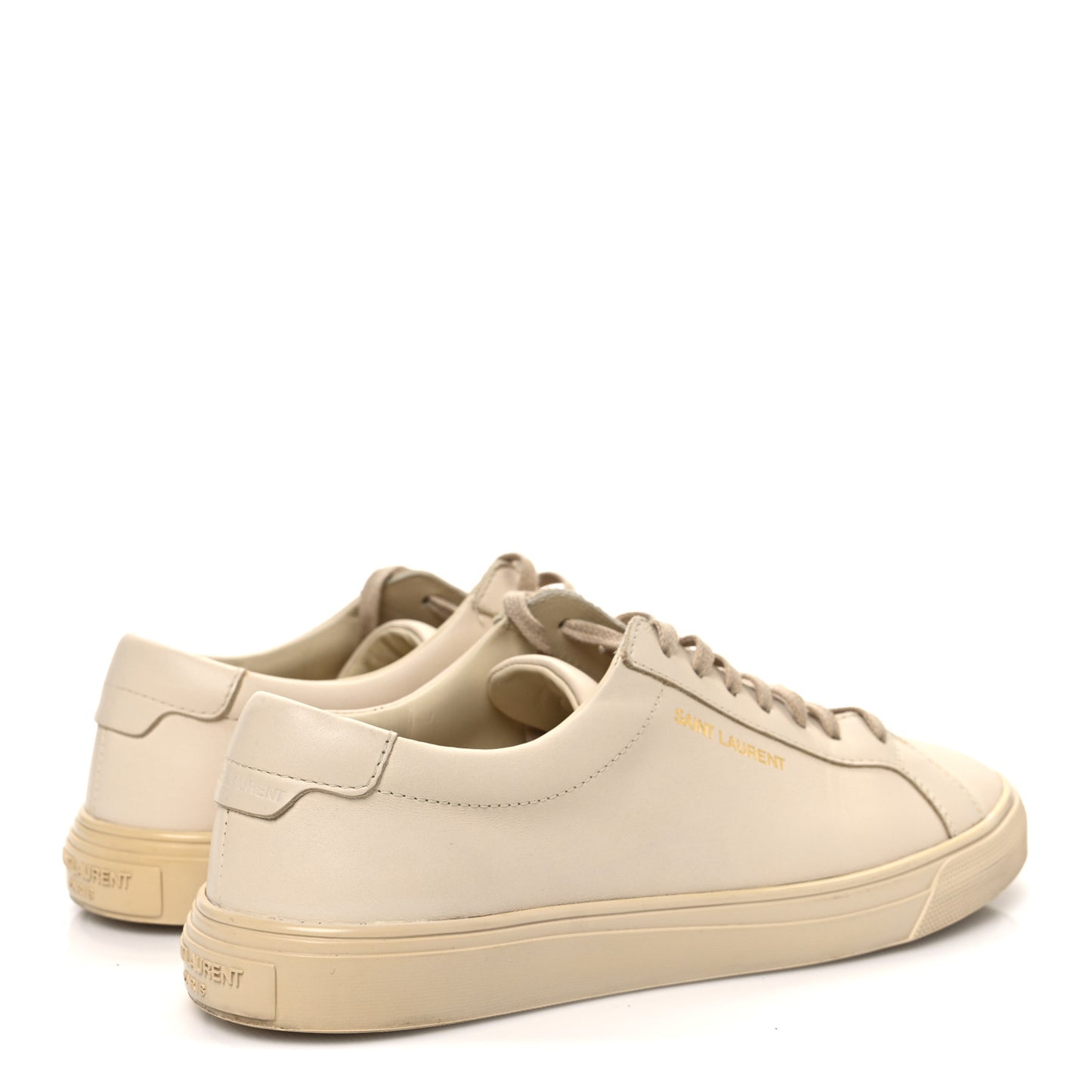 Calfskin Andy Low Top Sneakers 36 Dark Coquille