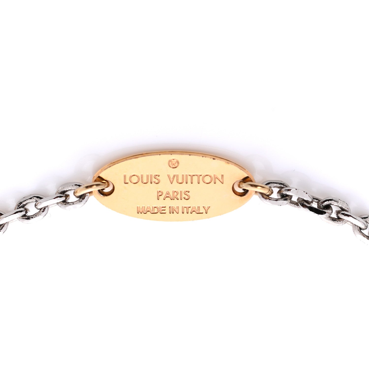 Louis Vuitton Logomania Bracelet Silver Gold 4 of 6