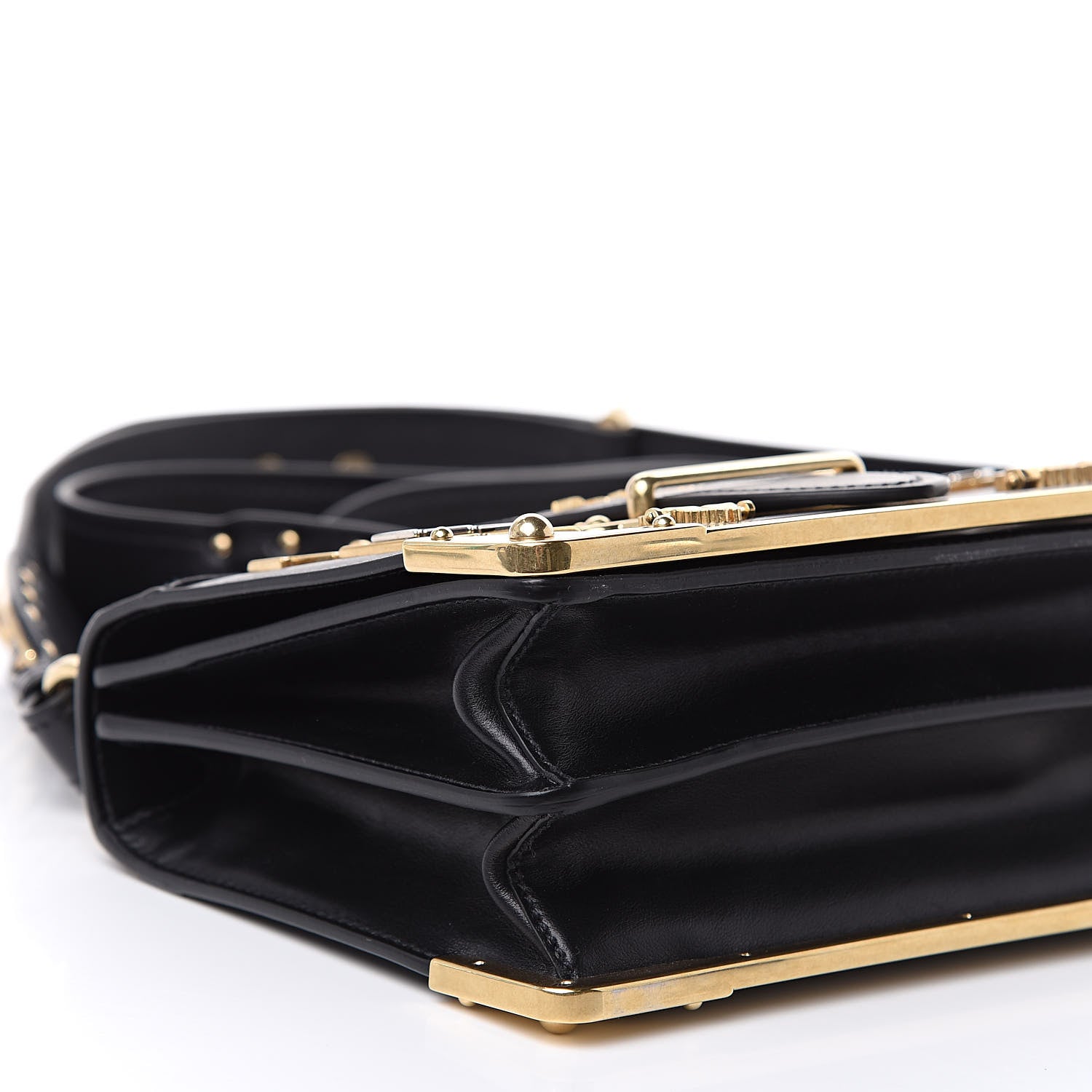 Prada City Calf Saffiano Cahier Astrology Bag Black 7 of 10