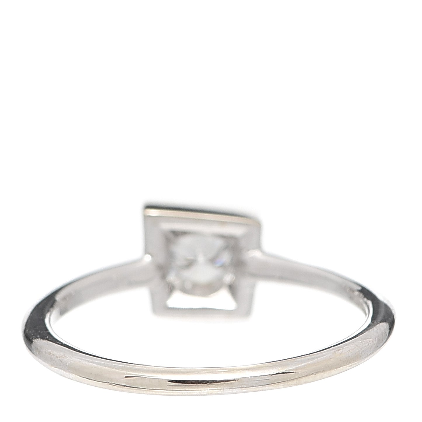 18K White Gold Diamond .17ct Frank Gehry Torque Ring 48 4.5