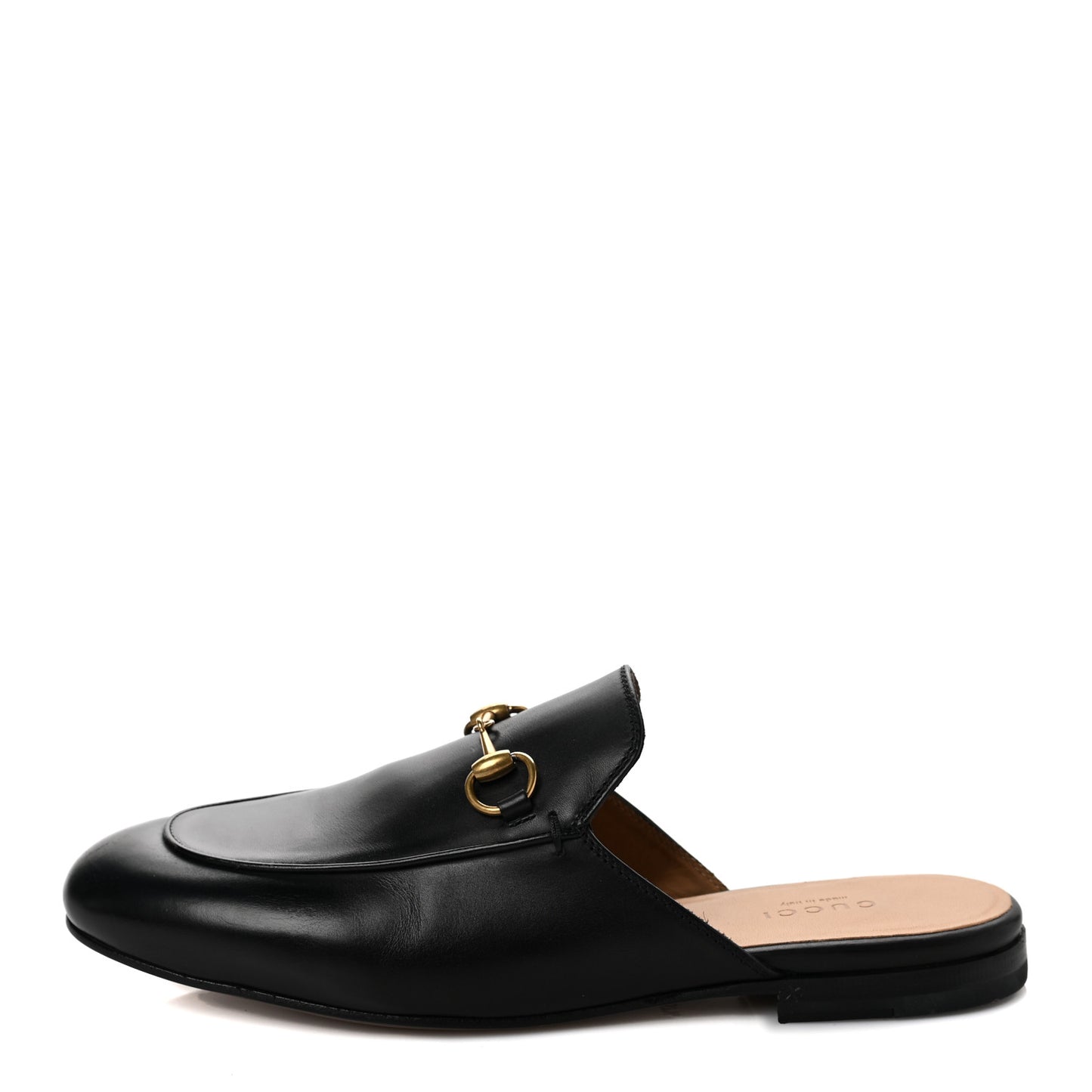 Calfskin Womens Princetown Slippers 37.5 Black