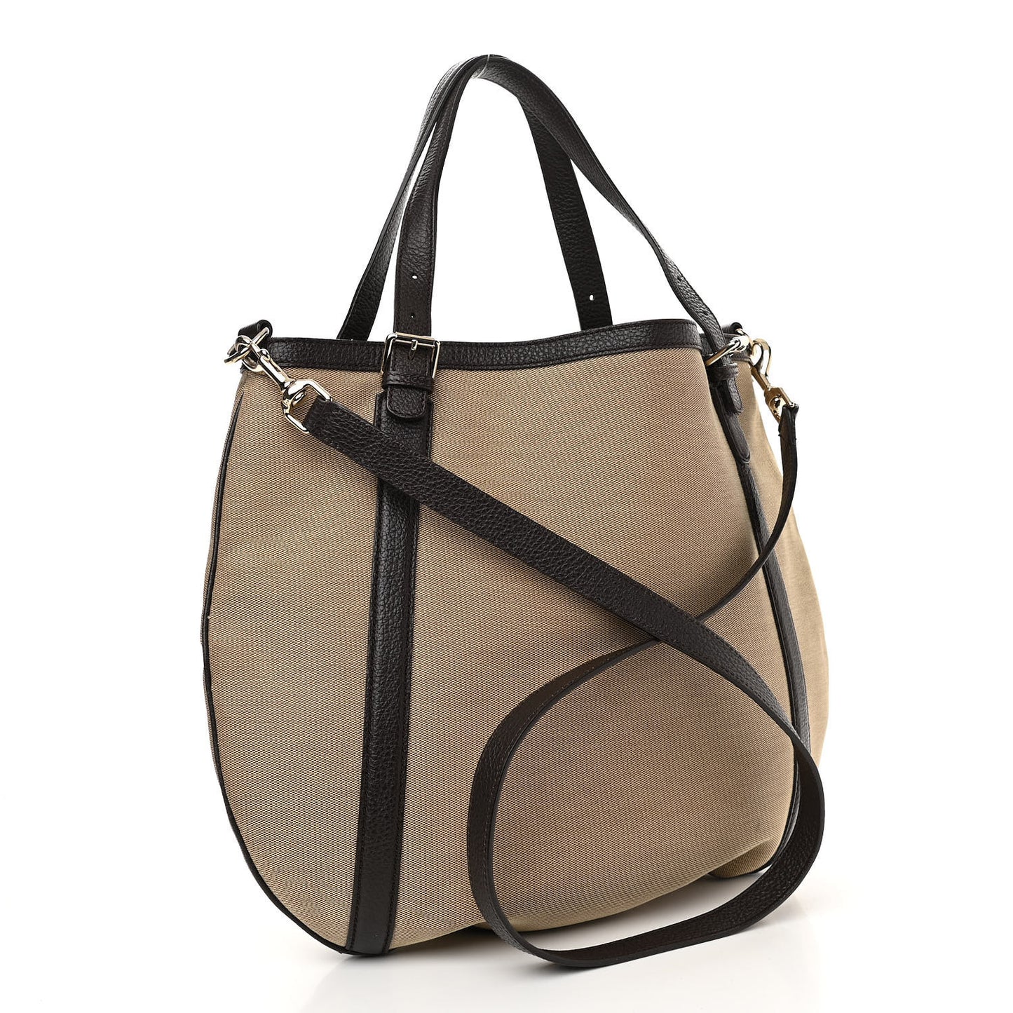 Canvas Britt Tote Dark Brown