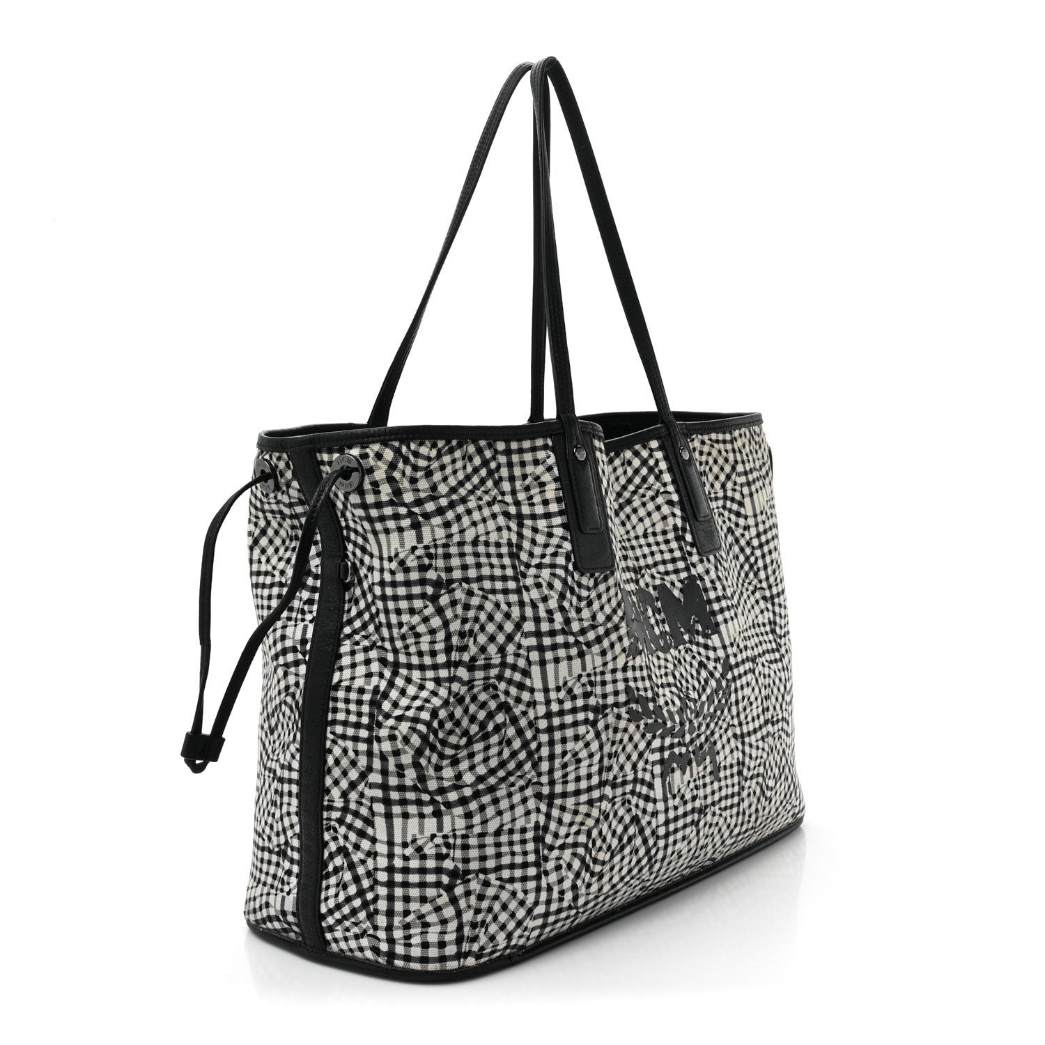 MCM Visetos Large Liz Reversible Shopper Tote Black 6 of 28