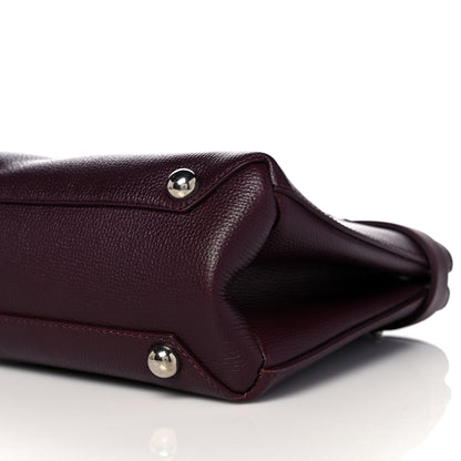 Burberry Grainy Calfskin House Check Small Banner Tote Mahogany Red 10 of 13