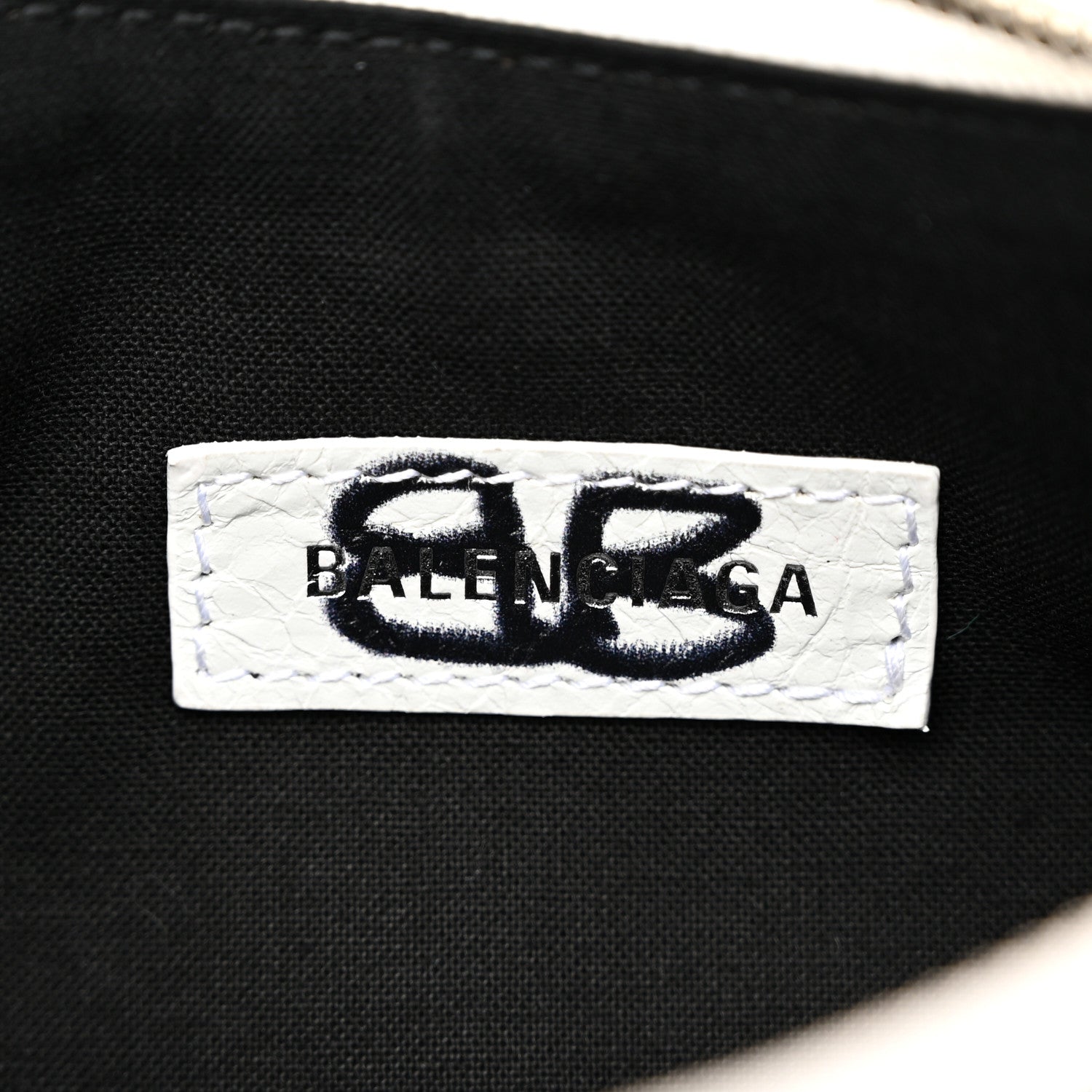 Balenciaga Agneau Arena Graffiti Le Cagole Shoulder Bag XS White Black 7 of 12