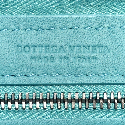 Bottega Veneta Nappa Intrecciato Zip Around Wallet Aqua 5 of 11