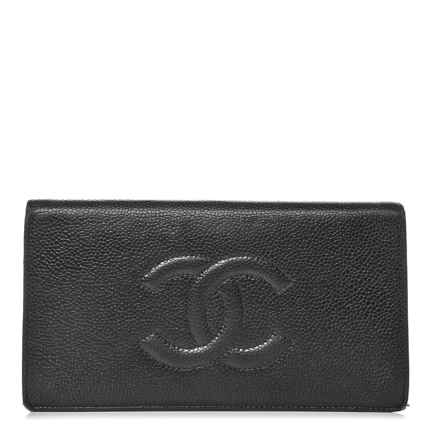 Chanel Caviar Timeless CC Yen Wallet Black 1 of 30