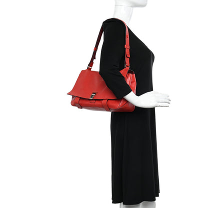 Proenza Schouler Calfskin Double Sided PS Courier Bag Red 3 of 10