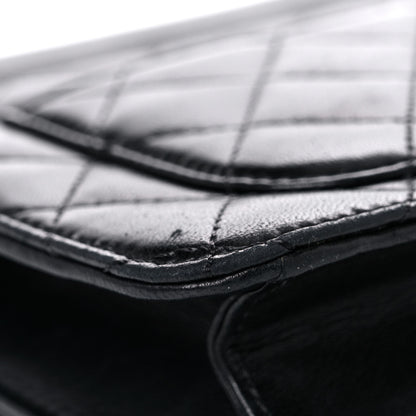 Chanel Lambskin Quilted Medium Crossing Times Flap Black 9 of 23