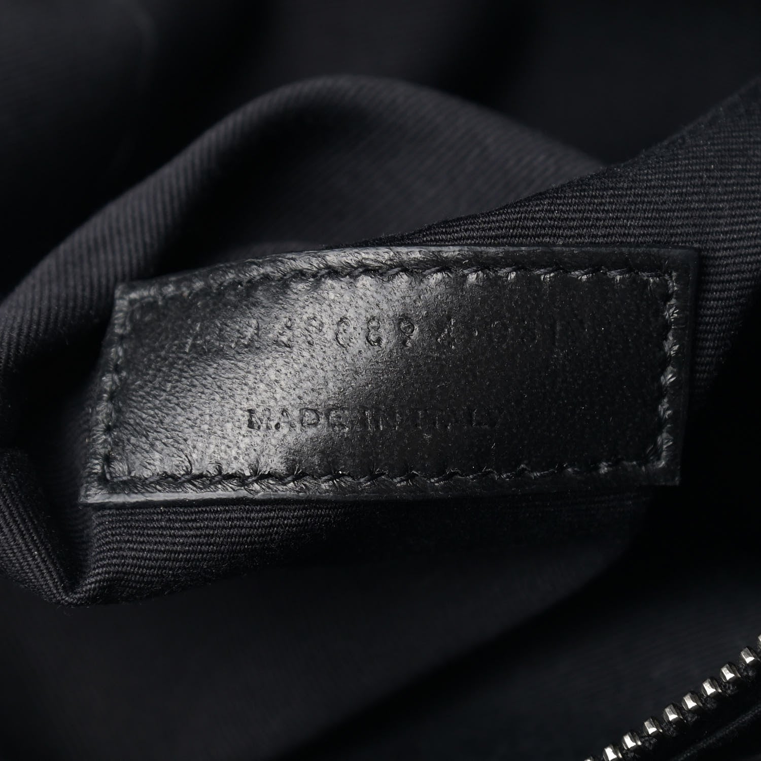 Saint Laurent Crinkled Calfskin Matelasse Monogram Medium Niki Chain Satchel Black 7 of 10