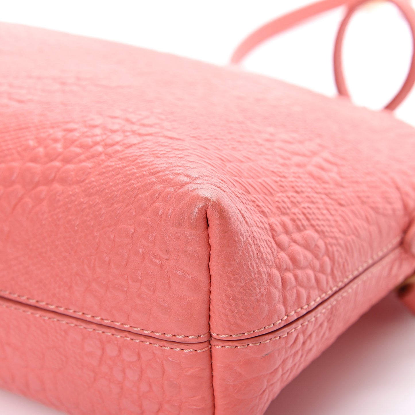 Signature Grain Calfskin Small Chichester Crossbody Clutch Bag Copper Pink