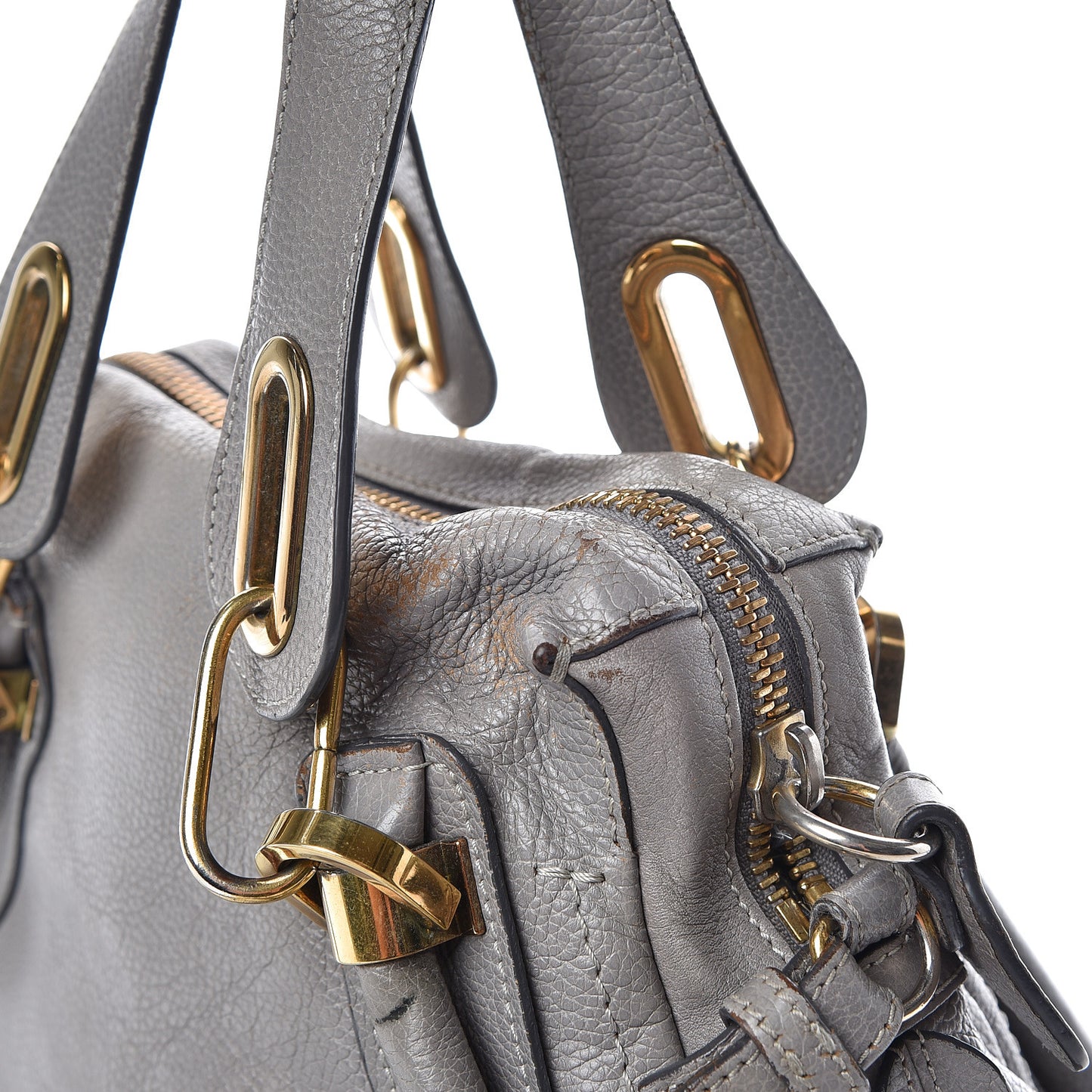 Calfskin Small Paraty Cashmere Grey
