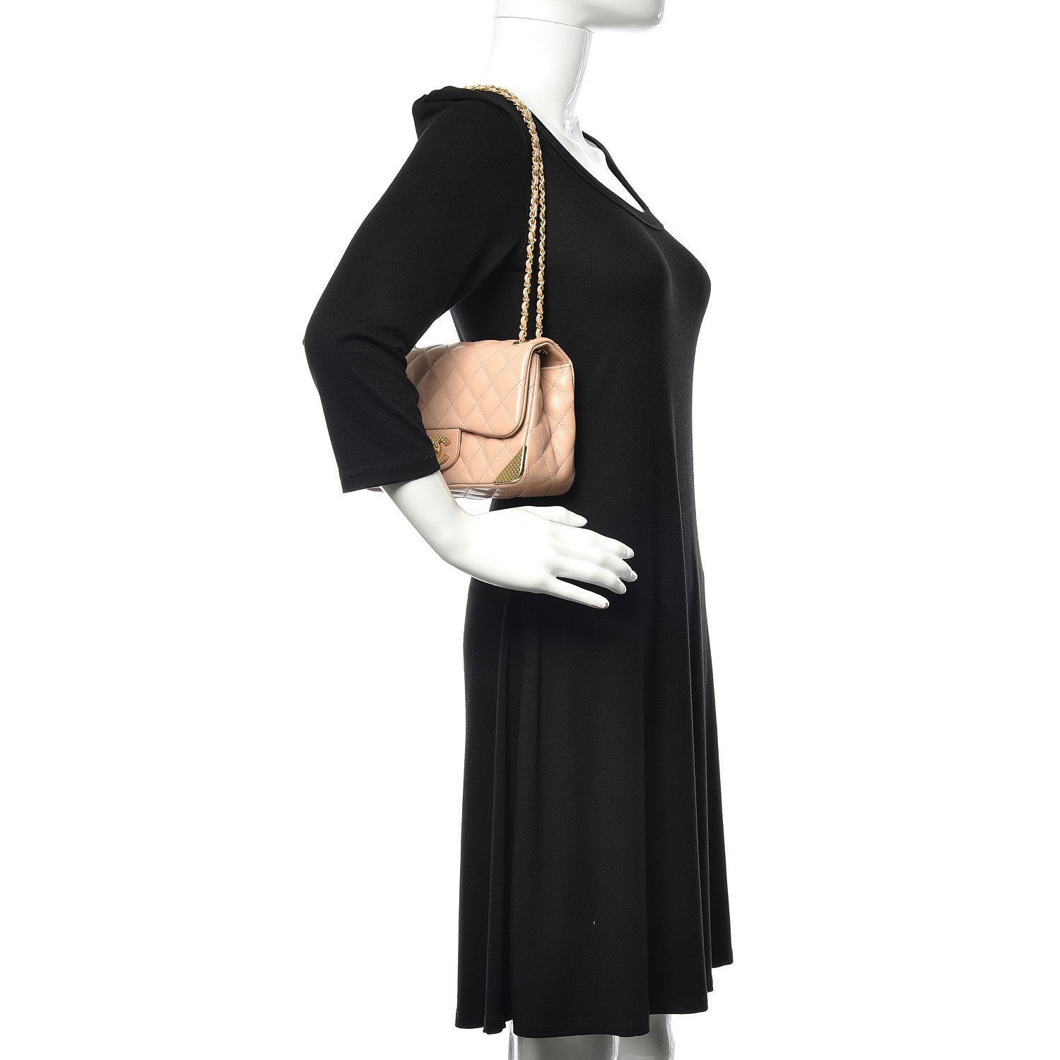 Chanel Calfskin Quilted Mini Rock The Corner Flap Pink 2 of 15