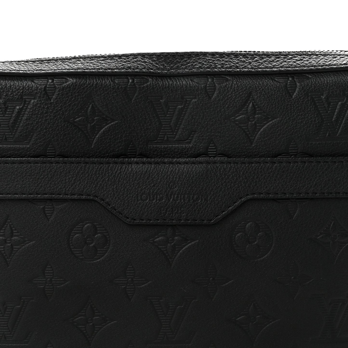 Calfskin Monogram Shadow Trio Messenger Black