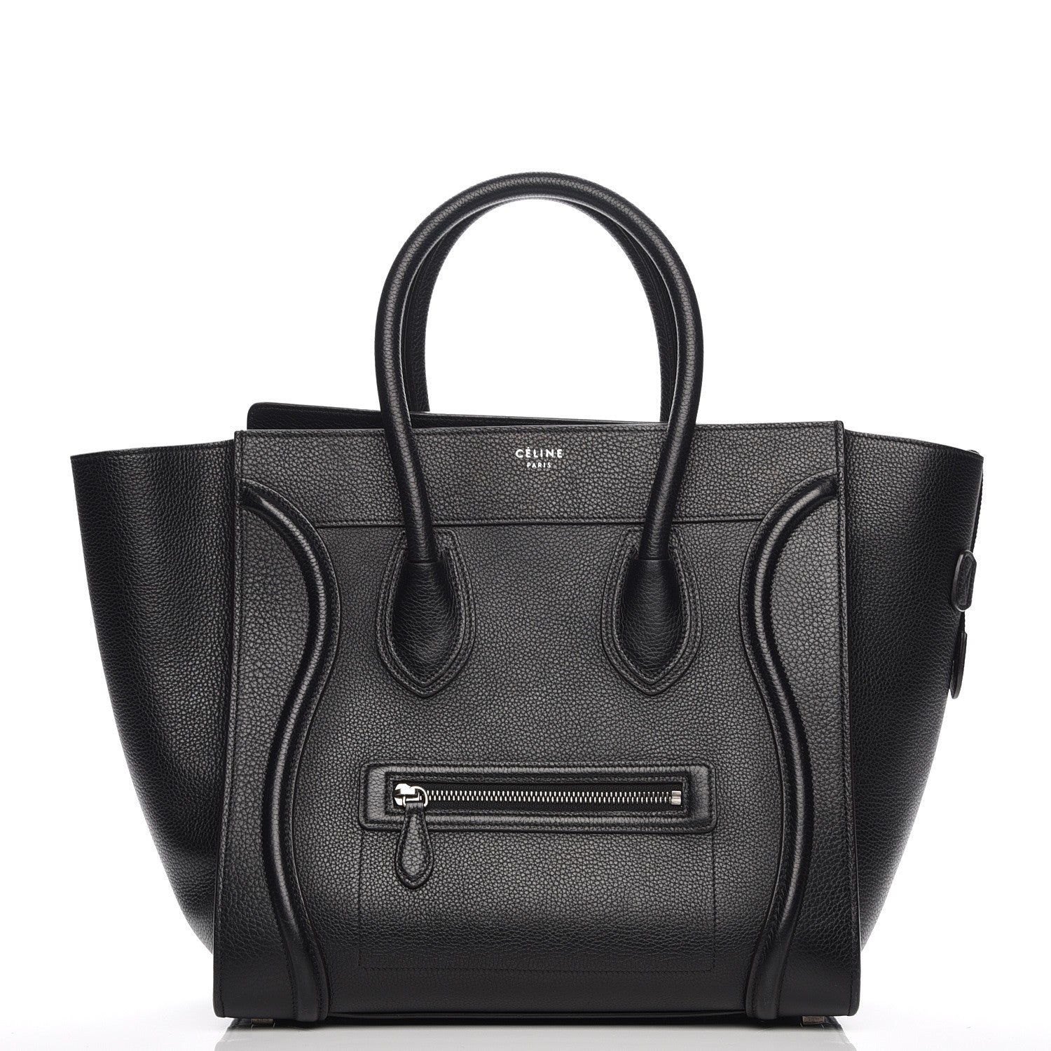 Celine Drummed Calfskin Mini Luggage Black 1 of 9