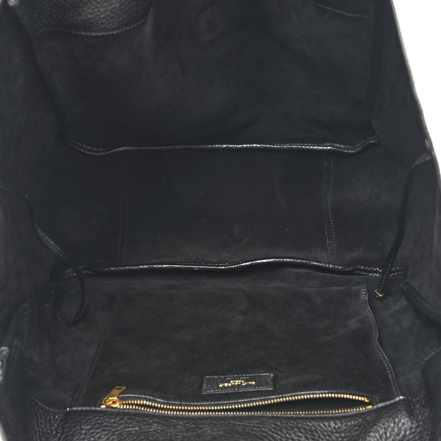 Saint Laurent Grained Deerskin Bea Tote Black 5 of 11