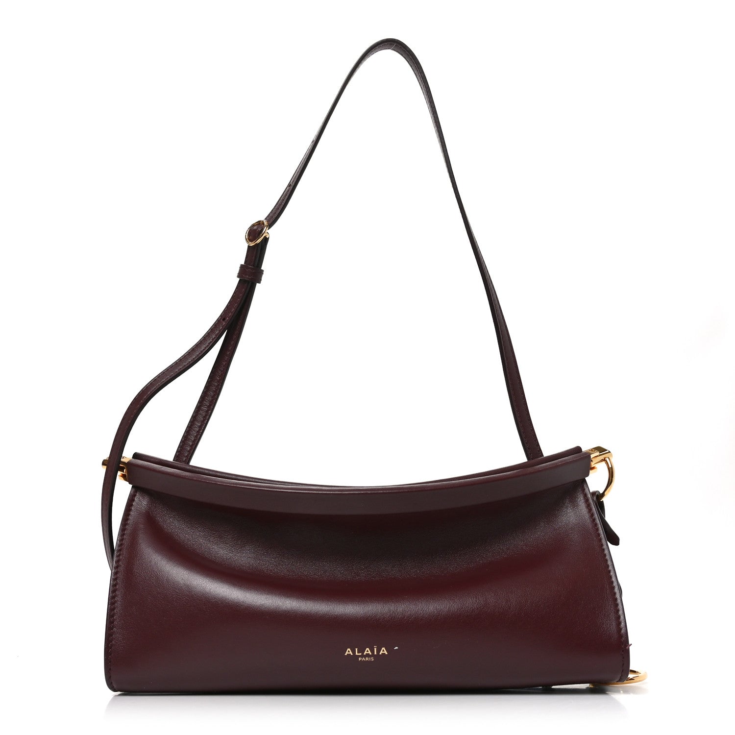 Alaia Calfskin Le Click East West Bag Rouge Grenat 1 of 9
