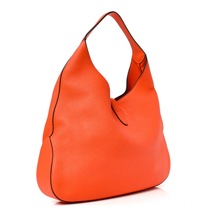 Gucci Soft Grained Calfskin Large Jackie Hobo Orange 3 of 9
