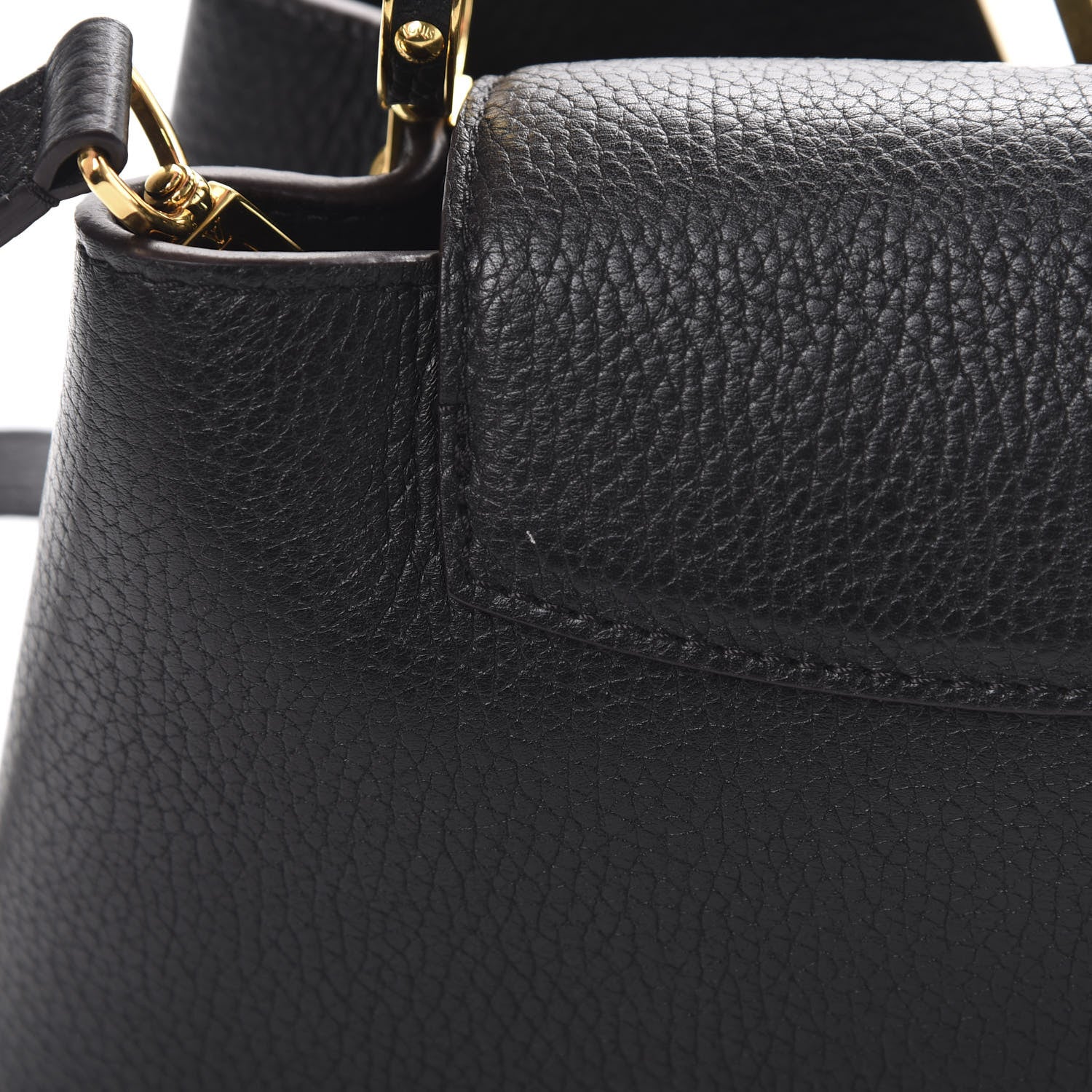 Louis Vuitton Taurillon Capucines BB Black 13 of 13