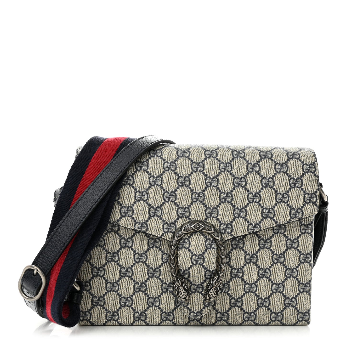 GG Supreme Monogram Dionysus Messenger Bag Beige Blue
