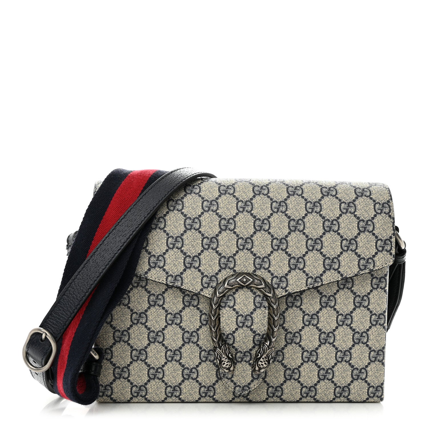 Gucci GG Supreme Monogram Dionysus Messenger Bag Beige Blue 1 of 14