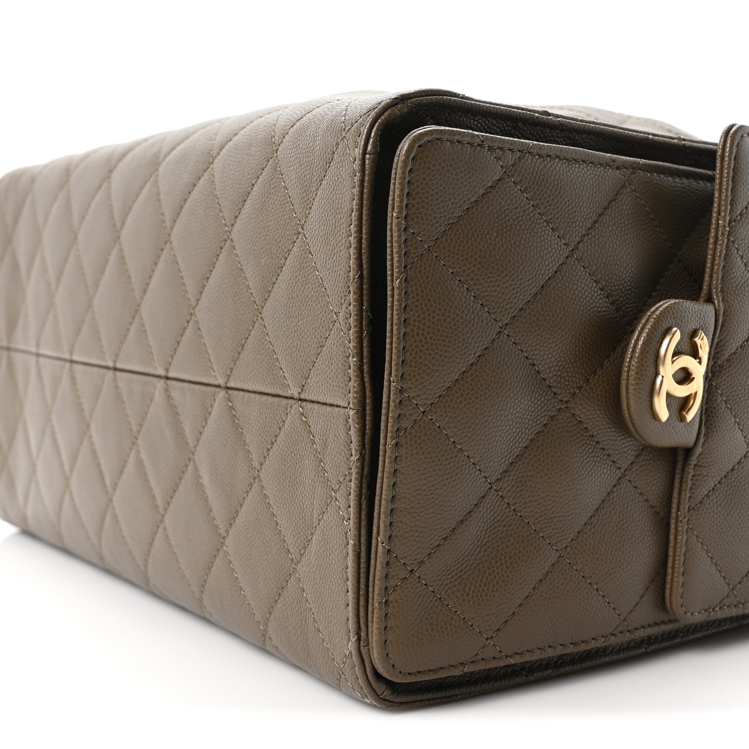 Chanel Caviar Quilted Medium Chanel 25 Handbag Dark Khaki 11 of 11