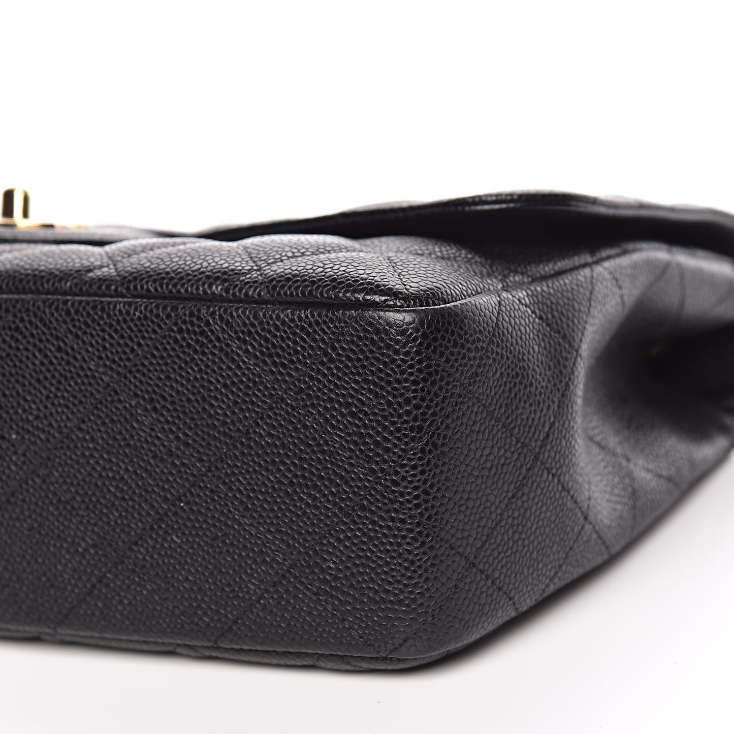 Caviar Quilted Jumbo Single Flap Black