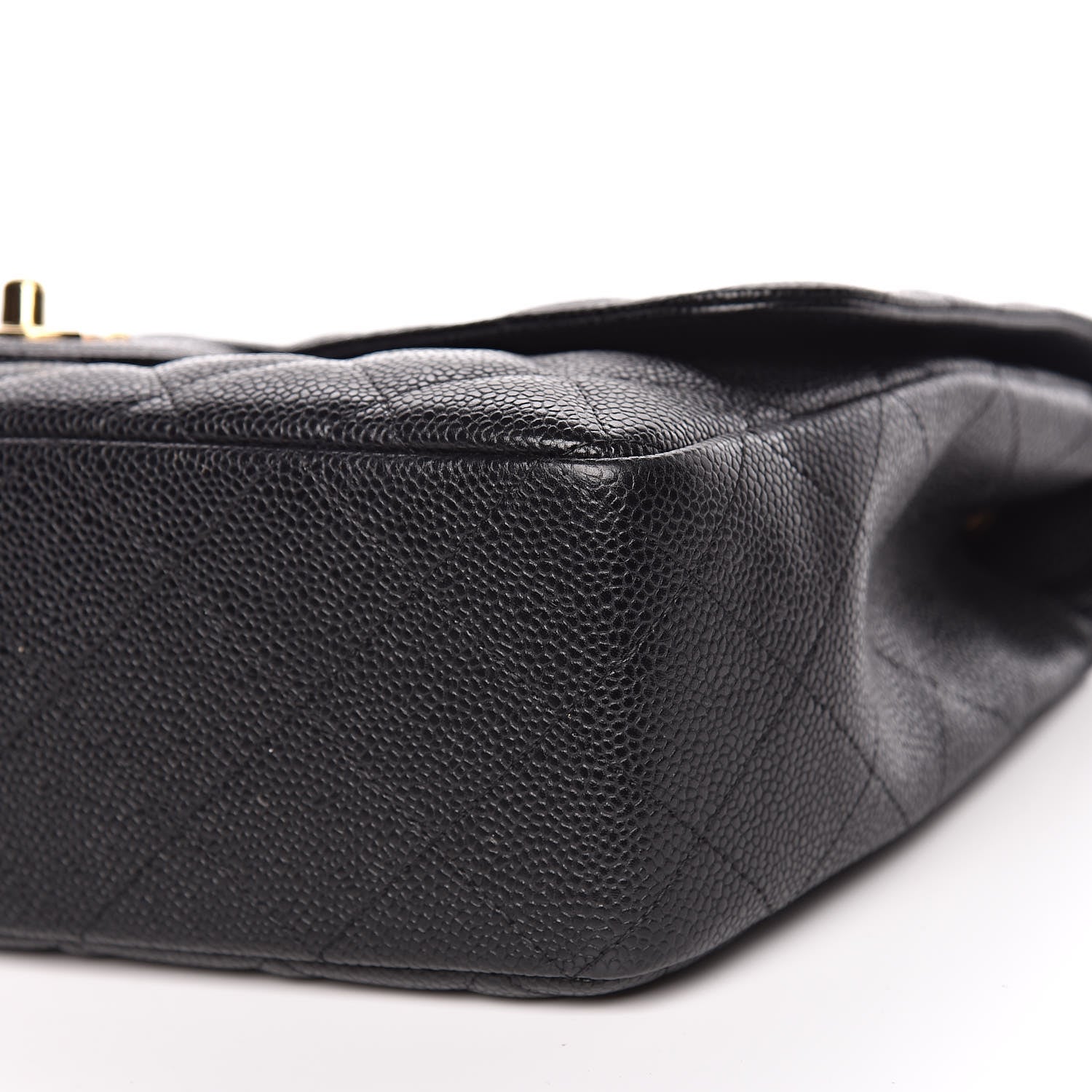 Chanel Caviar Quilted Jumbo Single Flap Black 6 of 11