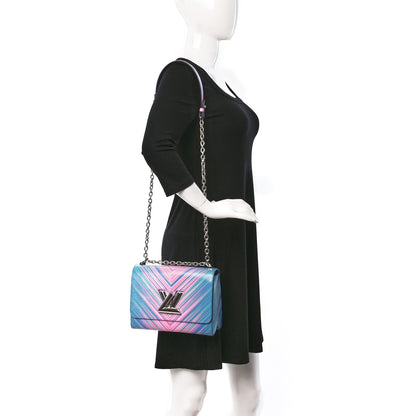 Louis Vuitton Epi Tropical Twist Shoulder Bag MM Blue Rose 2 of 9