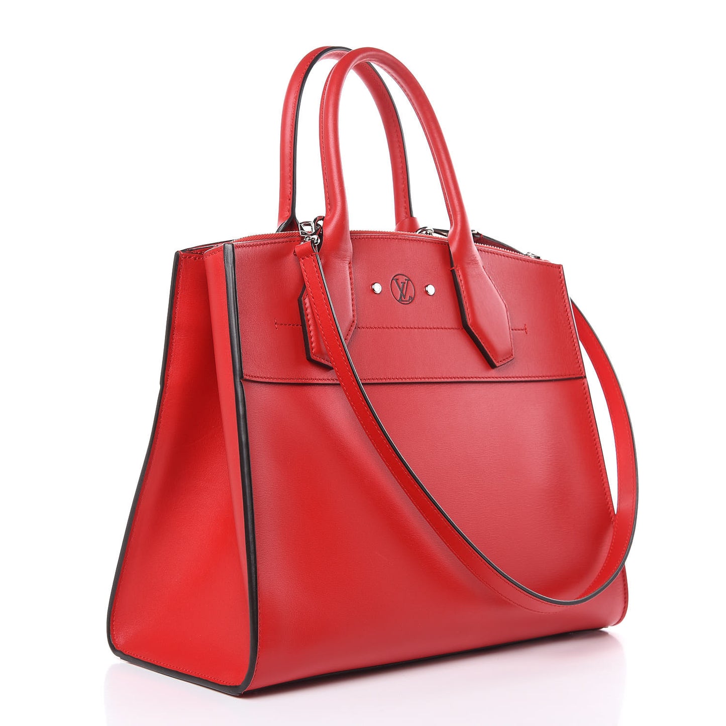 Veau Satin City Steamer MM Rubis