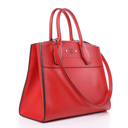Louis Vuitton Veau Satin City Steamer MM Rubis 3 of 13