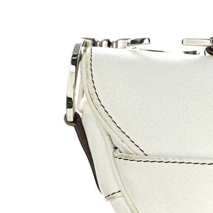 Christian Dior Calfskin Saddle Bag White 25 of 27