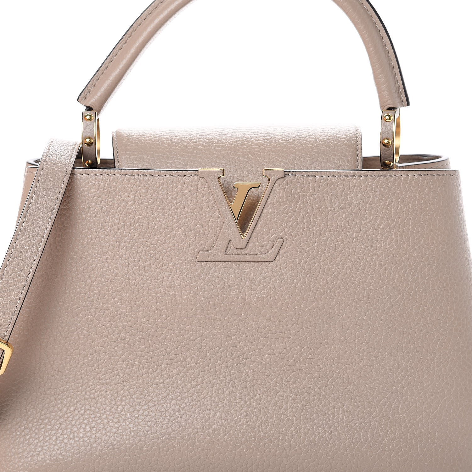 Louis Vuitton Taurillon Capucines PM Galet 7 of 13
