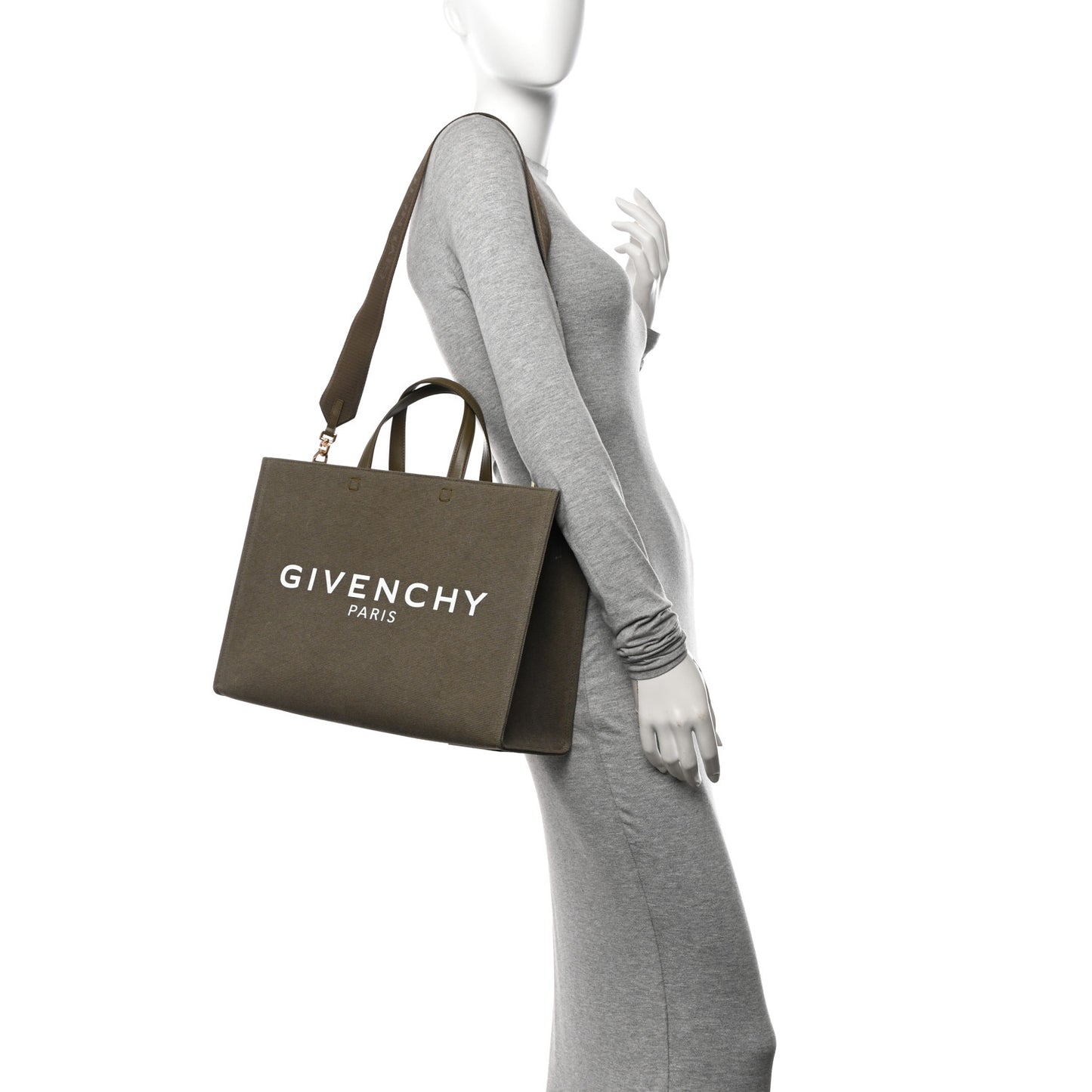 Canvas Medium G-Tote Dark Khaki