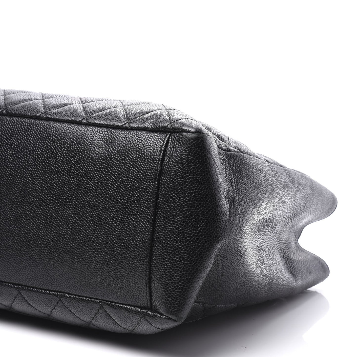 Caviar Quilted Grand Shopping Tote GST Black