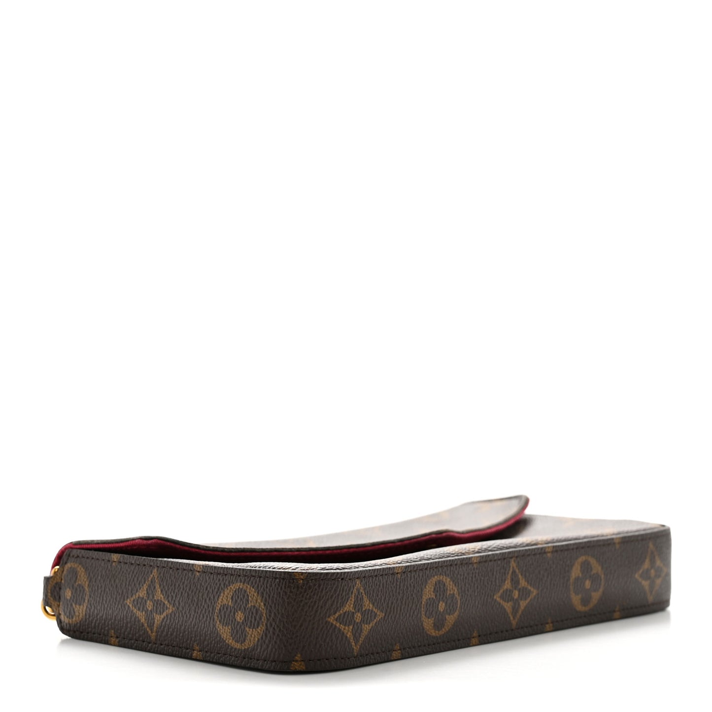 Monogram Pochette Felicie Chain Wallet Fuchsia