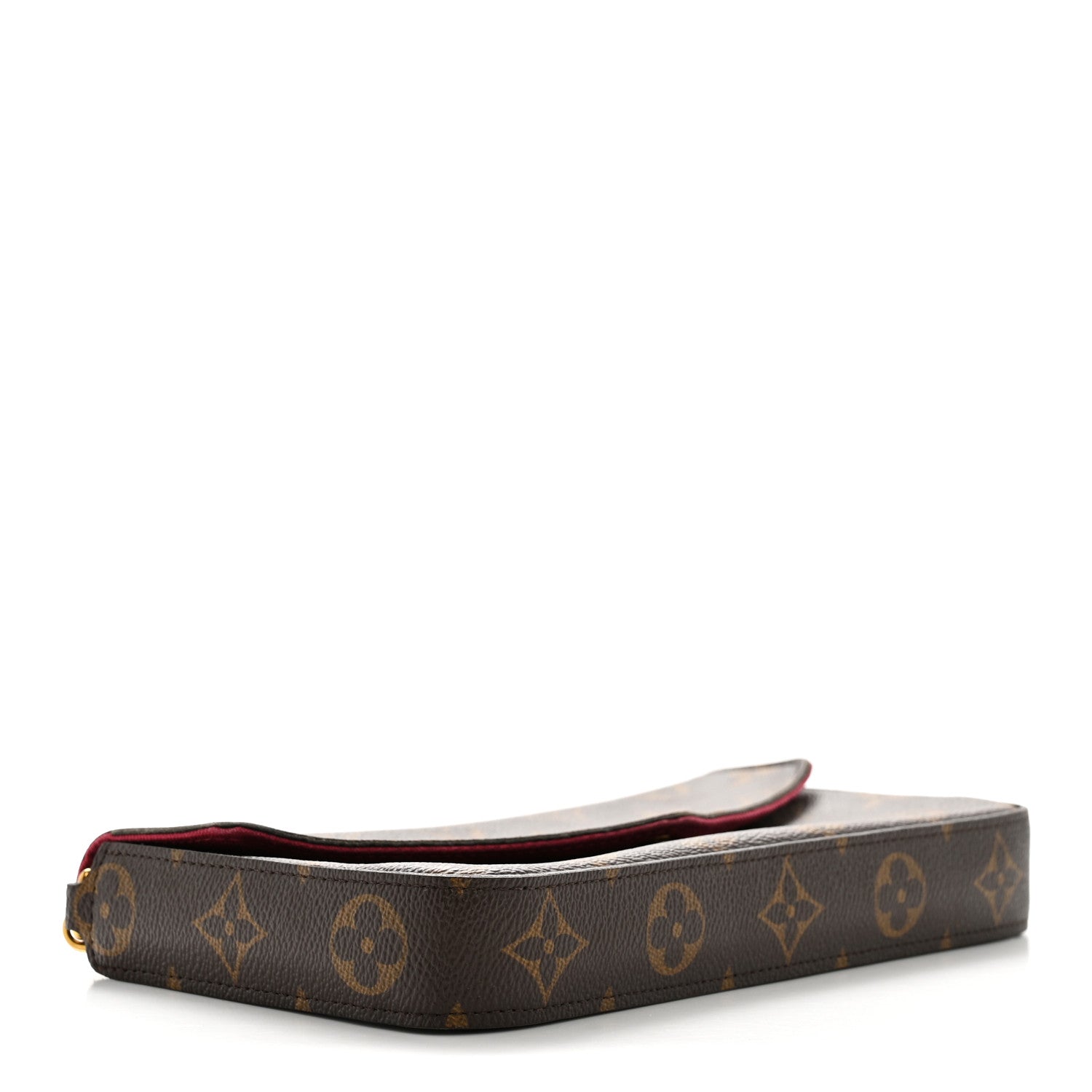 Louis Vuitton Monogram Pochette Felicie Chain Wallet Fuchsia 5 of 17