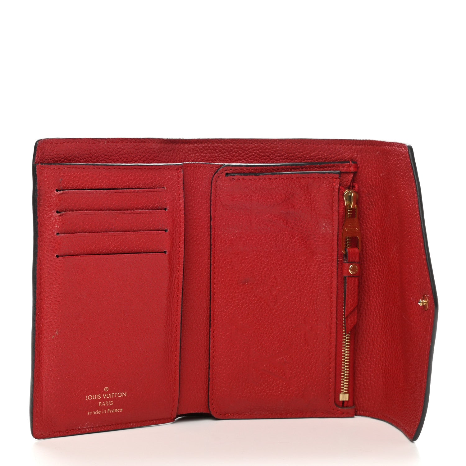 Louis Vuitton Empreinte Compact Curieuse Wallet Cherry 5 of 15