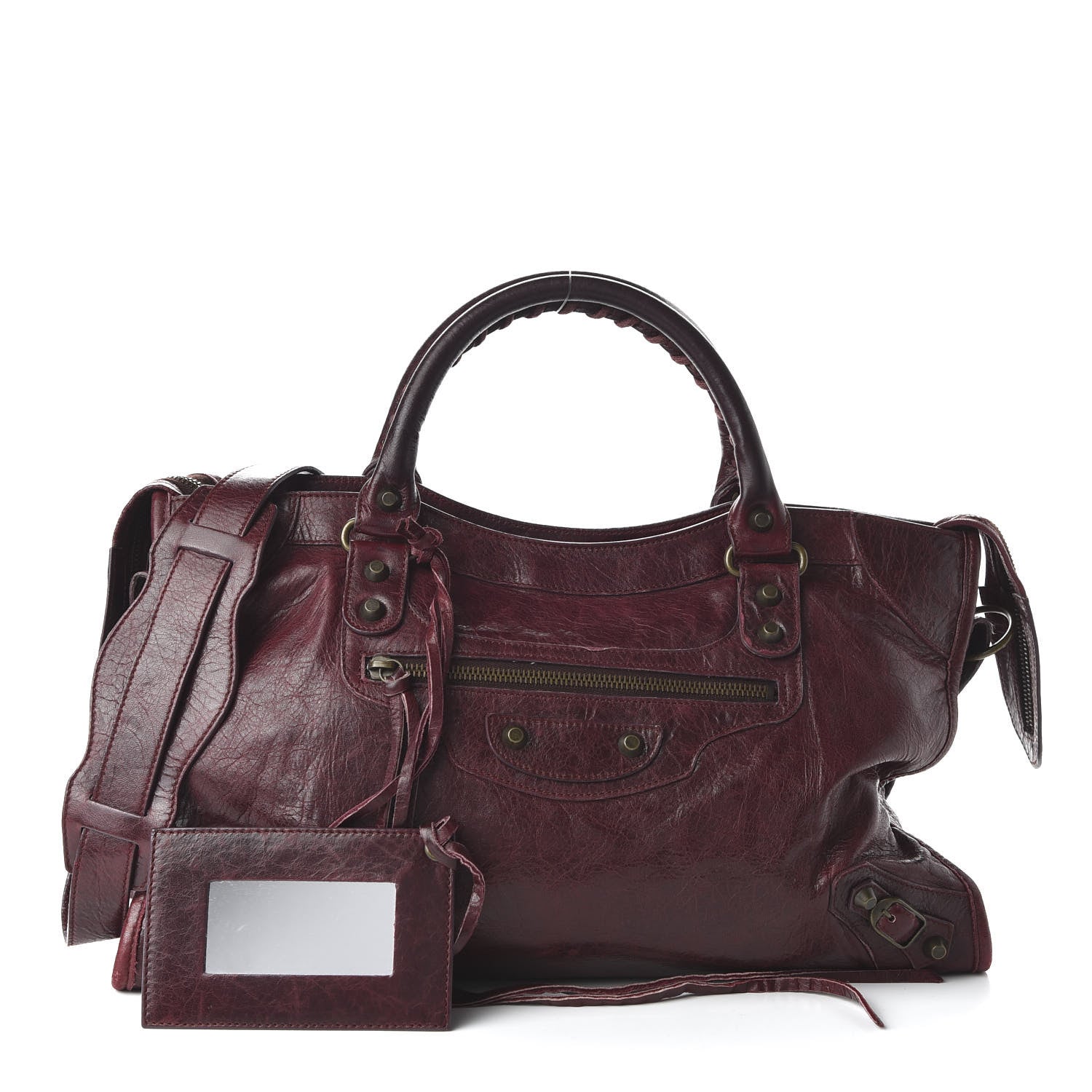 Balenciaga Agneau Classic Hardware City Bordeaux 1 of 11