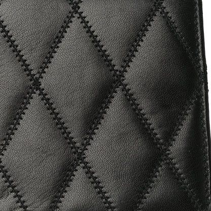 Saint Laurent Lambskin Diamond Quilted Monogram Angie Chain Bag Black 24 of 31
