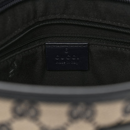 Gucci GG Supreme Monogram Web Flat Messenger Bag Navy 6 of 9