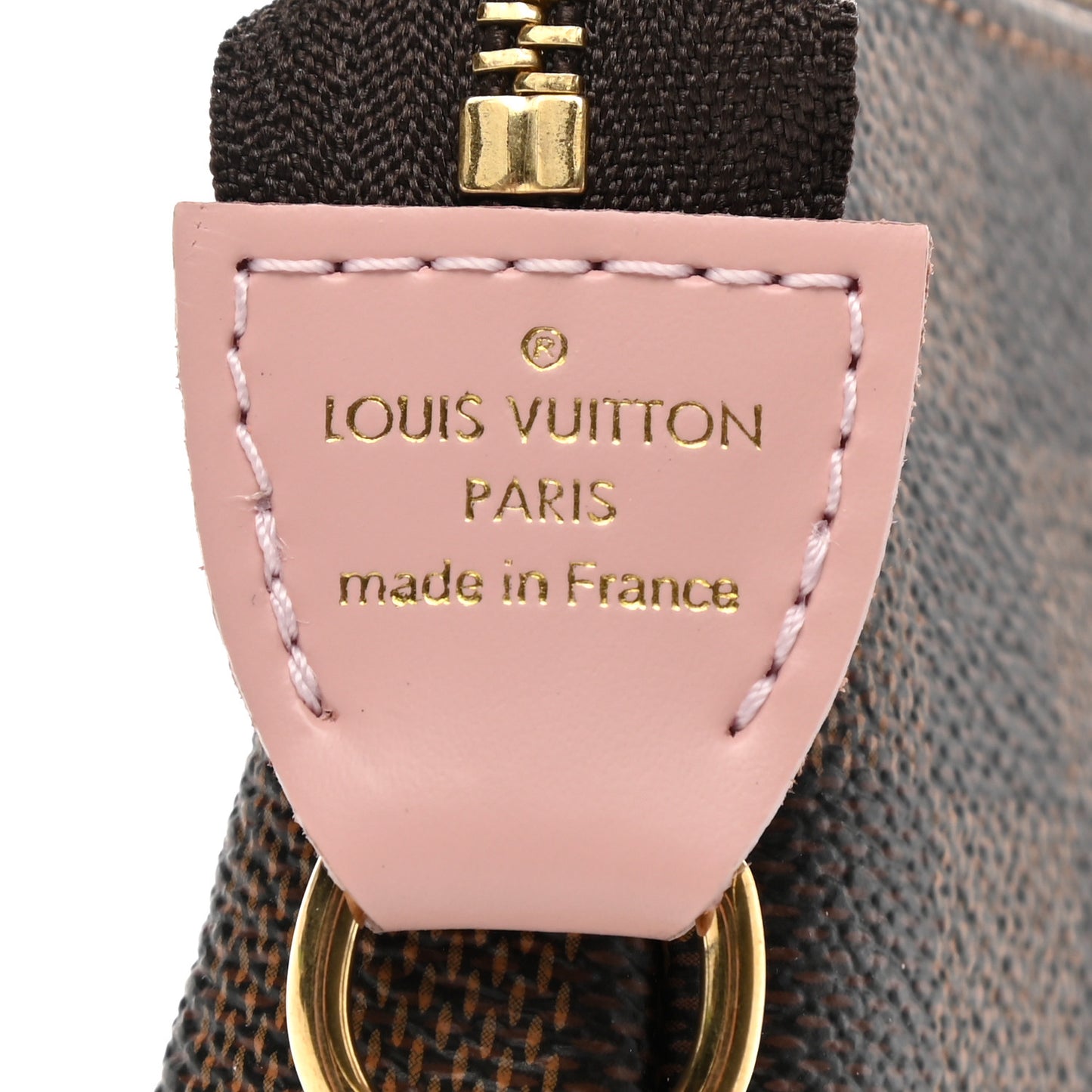 Damier Ebene 2020 Christmas Animation Big Wheel Mini Pochette Accessories Rose Ballerine