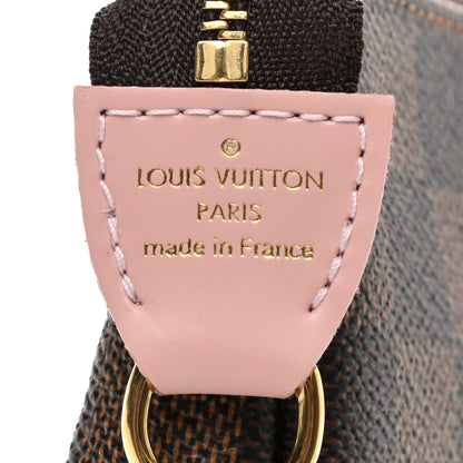 Louis Vuitton Damier Ebene 2020 Christmas Animation Big Wheel Mini Pochette Accessories Rose Ballerine 6 of 7